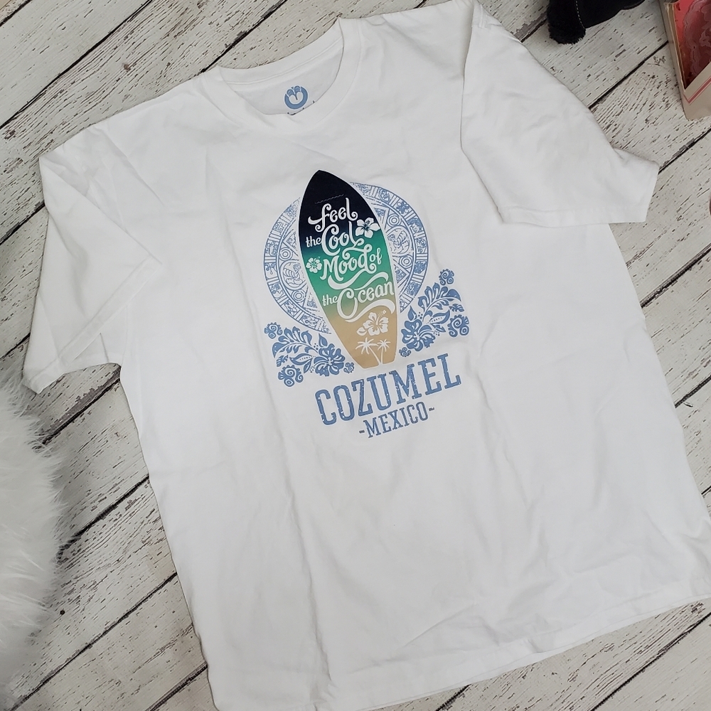 Cozumel Mexico t shirt surf vibe ocean XL